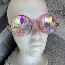 Festival Coachella EDC. Crystal  Sunglasses Kaleidoscope 