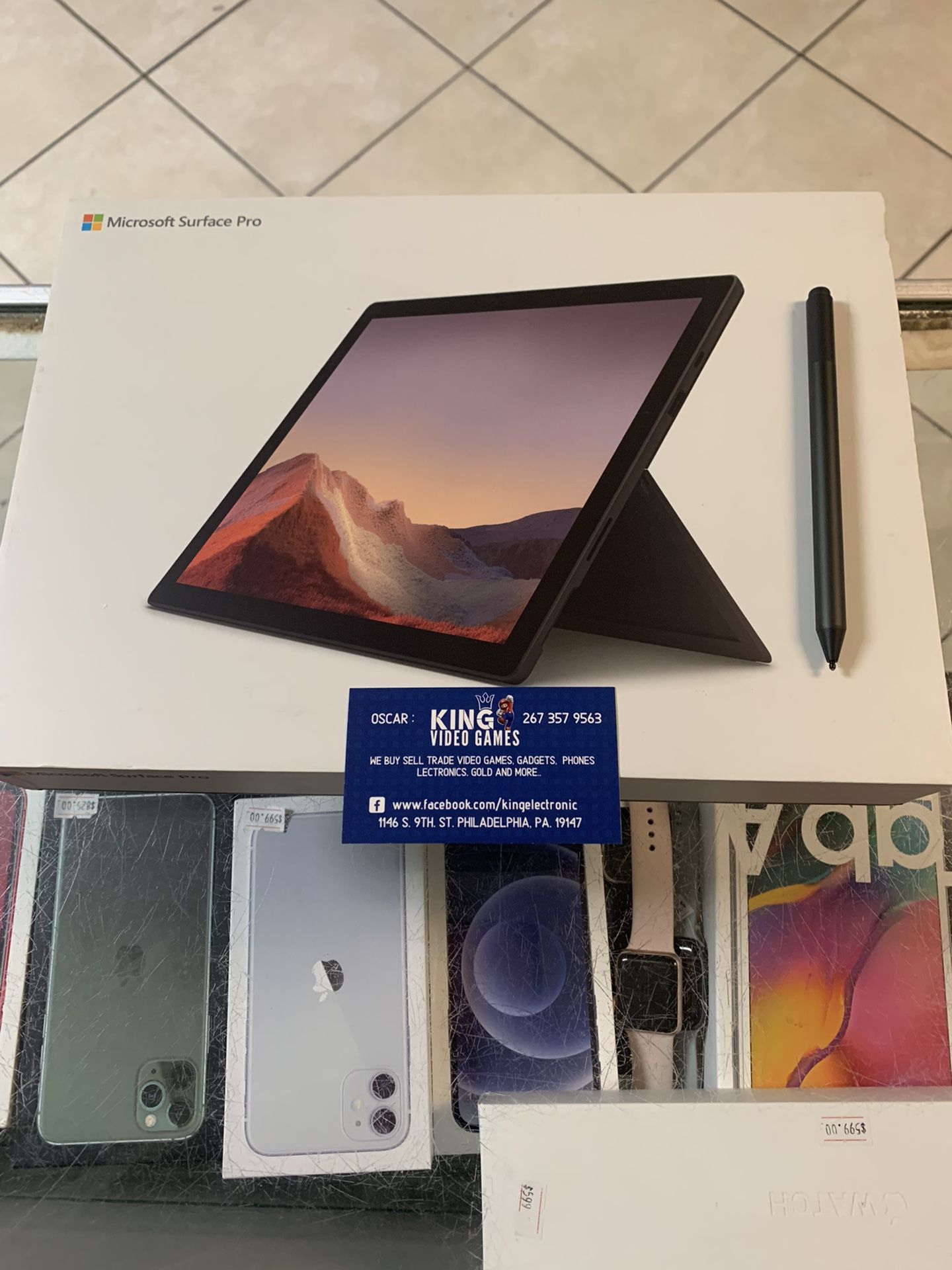 Surface Pro 7 256gb With Pen Used