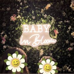 Baby In Bloom LED sign 