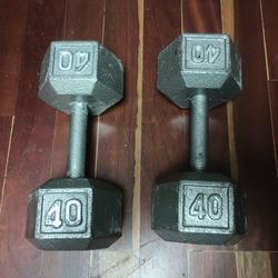 40 lbs. Hex Dumbbells Set of 2

