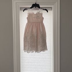 American Princess Elegant Pink Embroidered Dress