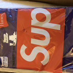 Supreme Hanes Purple T Shirt Size Small