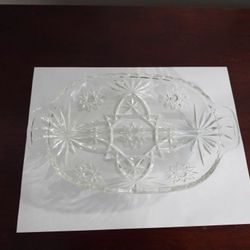 Vintage Star Of David Anchor Hocking Relish Tray