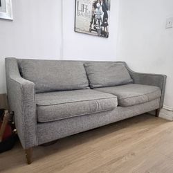 Modern & Comfy Gray Loveseat Sofa Couch 72in X 37in