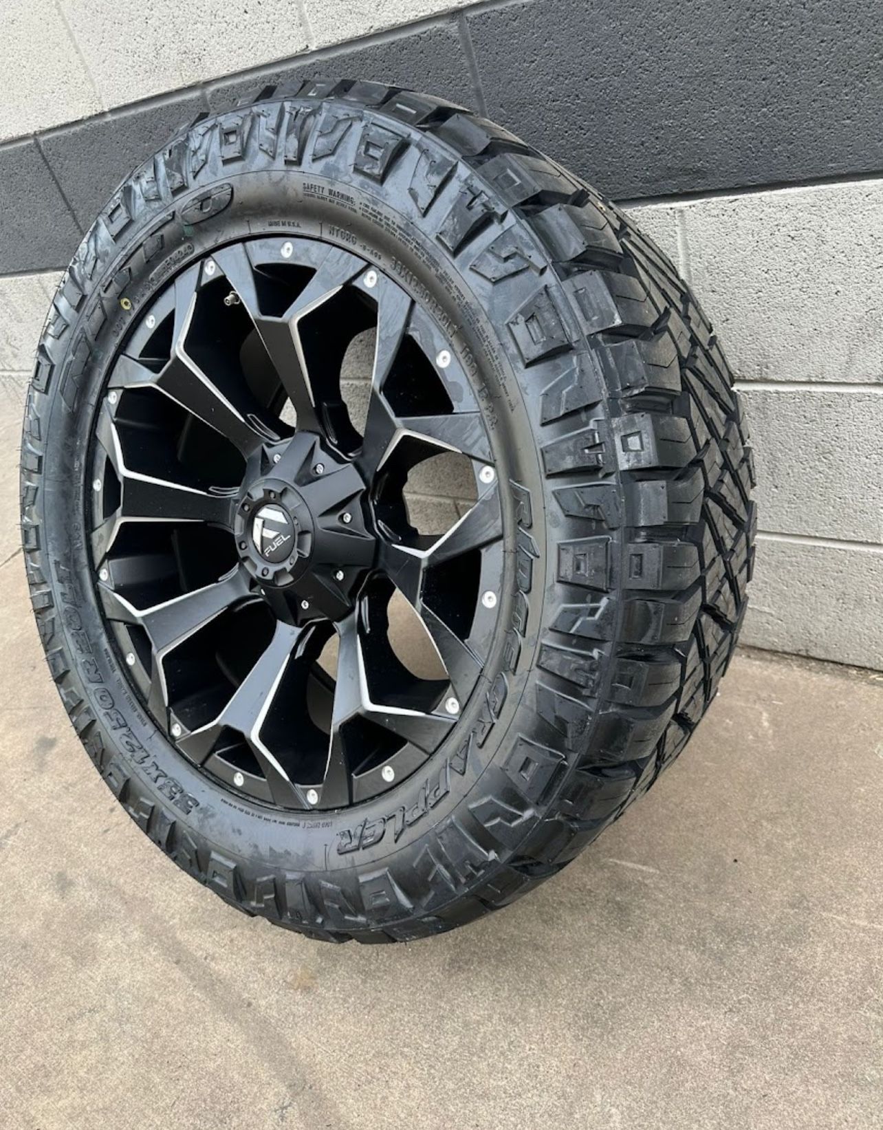On Sale. Fuel 20x9 8x165.1 Wheels & NITTO 33x12.50-20 Ridge Grappler Tires. (We finance..