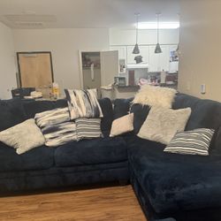 Sectional With Swivel Chair