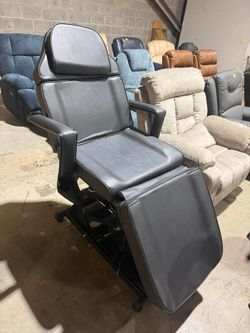 BarberPub 3-Motor Electric Tattoo Chair Salon Massage Facial Bed Black 2751