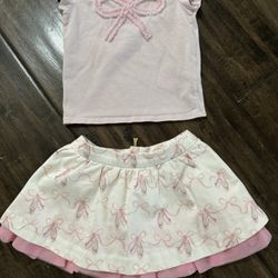 Kate Spade Ballet Slipper “Coreen” Skirt and Shirt