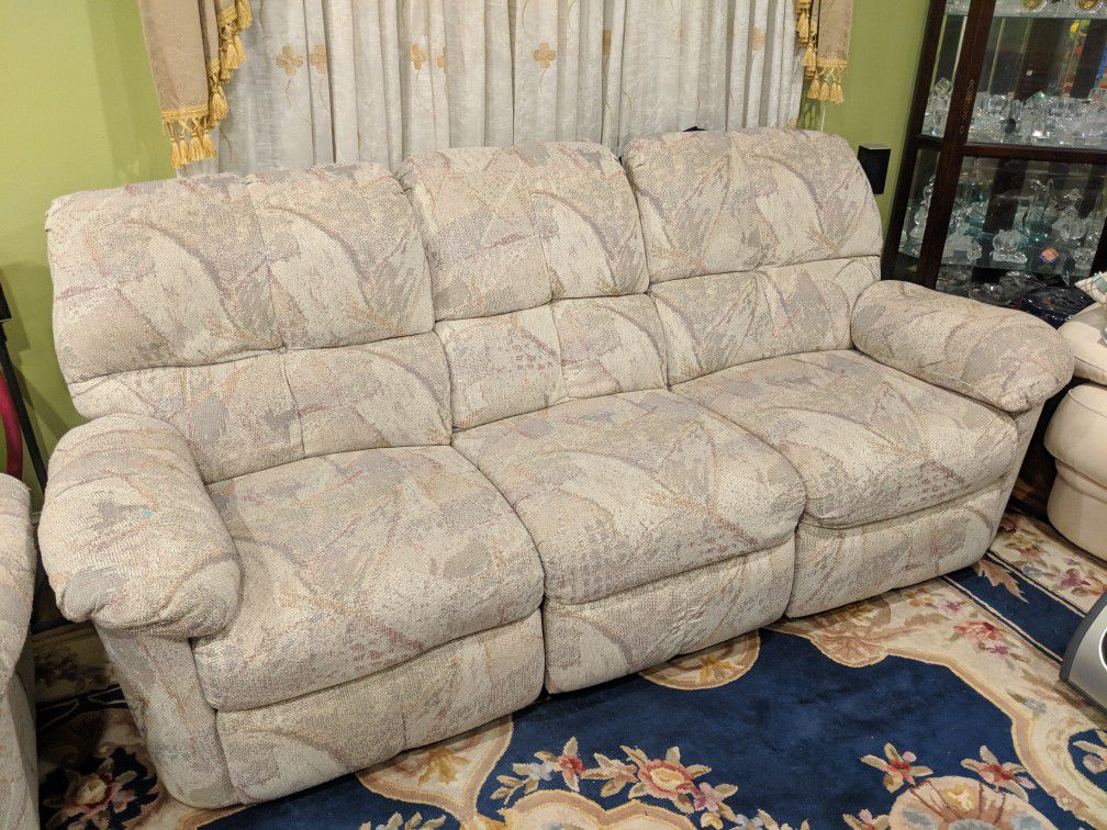 Antique Recliner Sofa Set