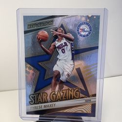 Tyrese Maxey 2024-25 Panini Revolution #1 Star Gazing Philadelphia 76ers