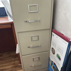 Deep File Cabinet With 3 Drawers