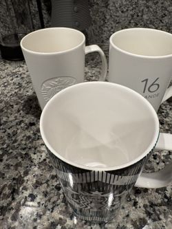 3 Starbucks Cups 
