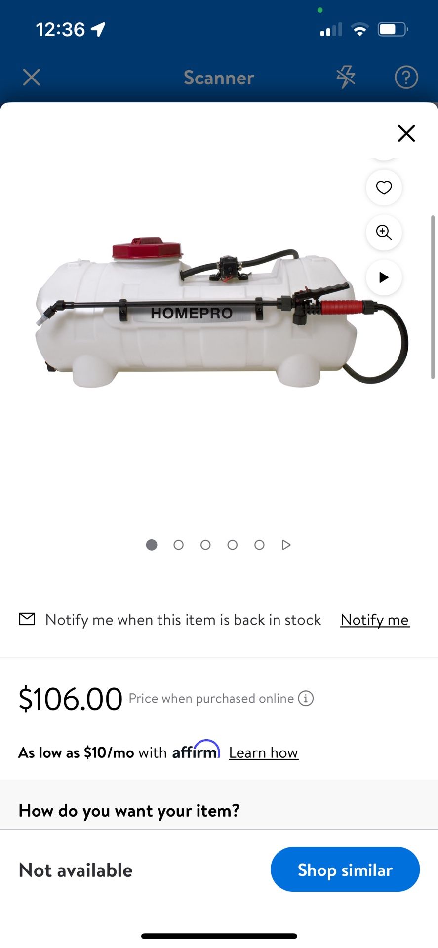 Brand New In Box Homepro Sprayer 