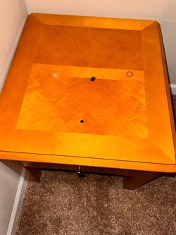 Wooden End Table with Drawer
