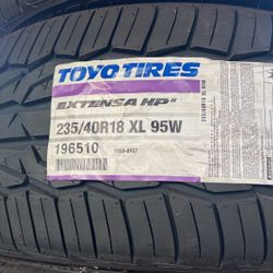 235/40/18 Toyo Extensa HP2