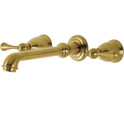 Gold Wall Mount Bathroom Faucet – BRAND NEW! 