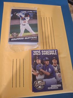 Rancho Cucamonga Quakes - 2025 40 Man Team Card Set - Dodgers Sealed