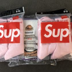 Supreme Pink Hanes Socks! Get Yours!