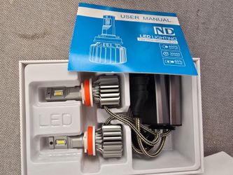 Boslla H8/H9/H11 LED Headlight Bulbs – Pair – New/Open Box