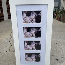 Jewelry Armoire with Photo Frame, Key Storage Cabinet, Wall Mount