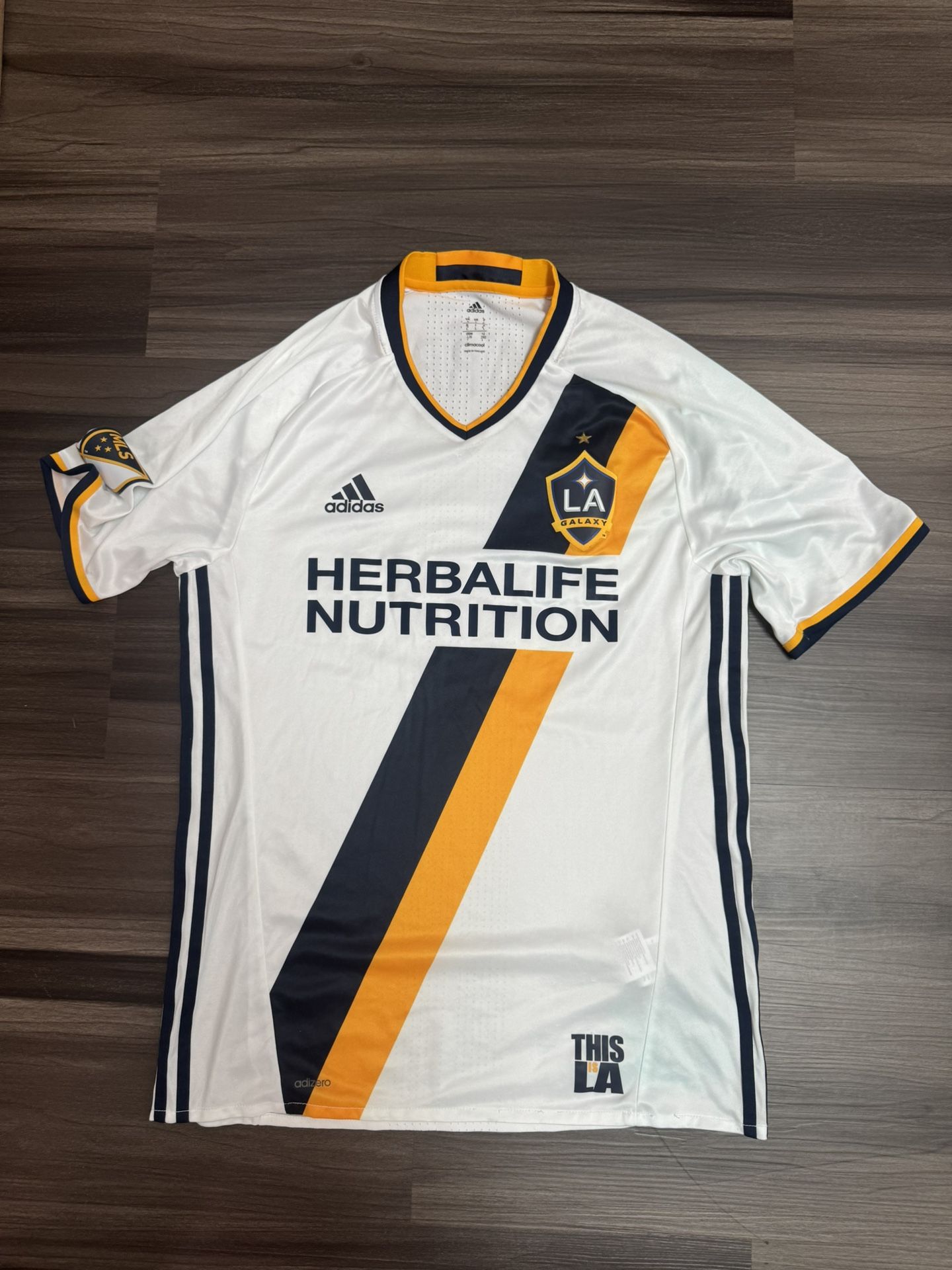Adidas Adizero LA Los Angeles Galaxy 16/17 Home #33 Villarreal Soccer Jersey L