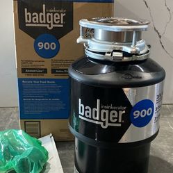Badger 900 3/4 HP Garbage Disposal New