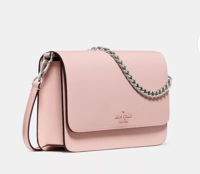 Brand New in Box Madison Textured Patent Leather Willow Medium Convertible Crossbody Tutu Pink