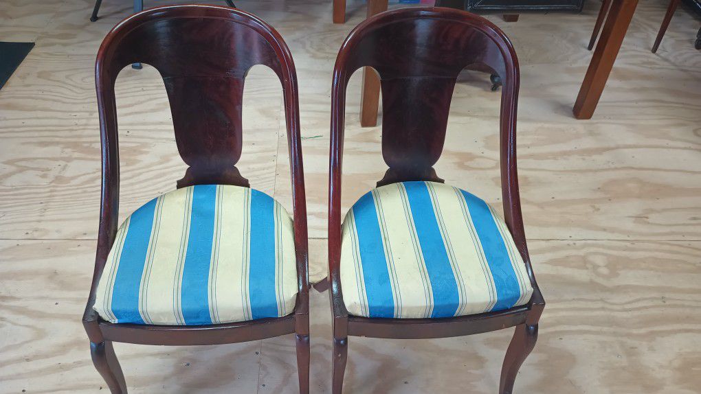 Pair of Antique Mahogany Chairs