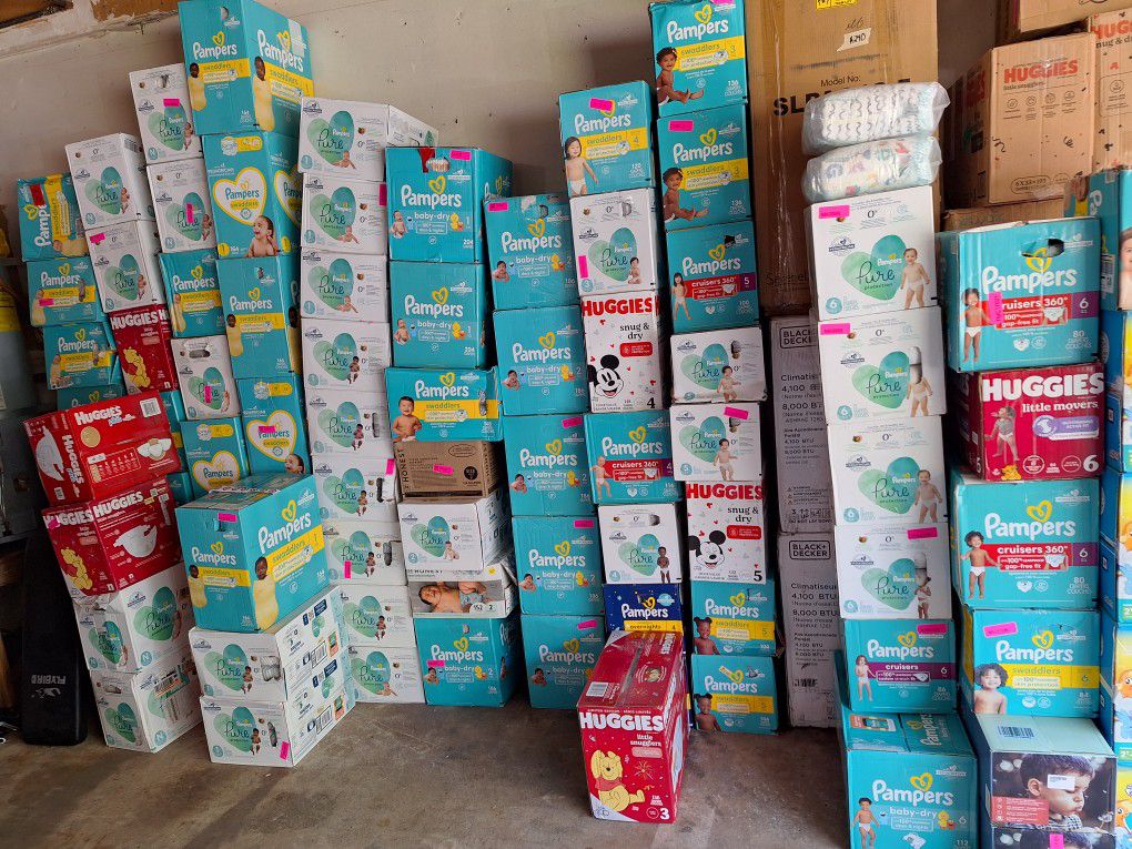Diapers, HUGE Boxes! Cheaper Then Stores.
