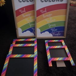 Brand New LGBTQ Rainbow Chalkboards Color Boards