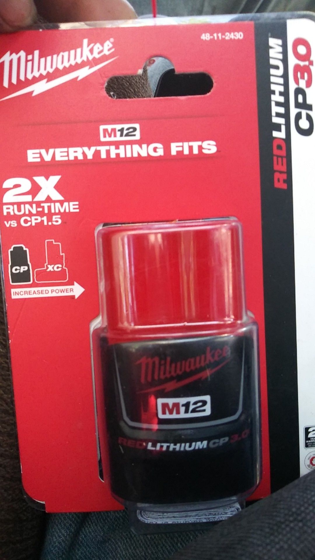 Milwaukee M-12. Red Lithium CP-3.0