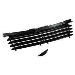 Upper Front Hood Bumper Grill Mesh with Hood Notch Filler for 1999-2005 VW JettaBora MK4