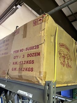 1 box containing 36 tea play sets for kids