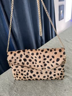 Fur Cheetah Clutch