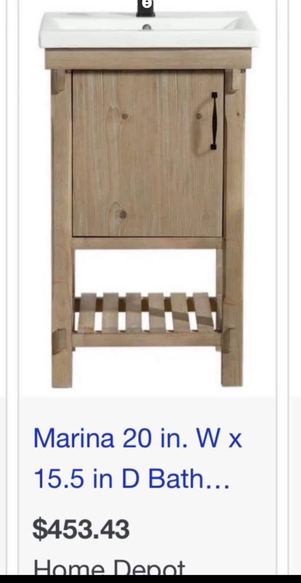 18” BATHROOM VANITY NEW