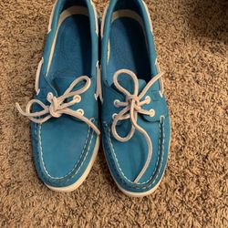 Turquoise Sperry Boat Shoes
