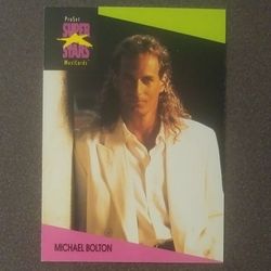 1991 ProSet Michael Bolton #10 Card Singer Songwriter Music Rock Musicards Superstars Vintage Collectible Pro Set