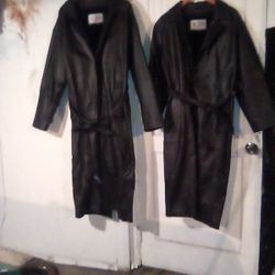 American Leather Trench Coat