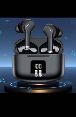Dual LED power display Bluetooth headphones