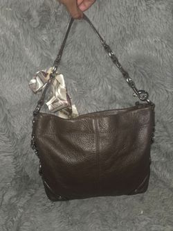 Coach Carly Leather Brown shoulder bag