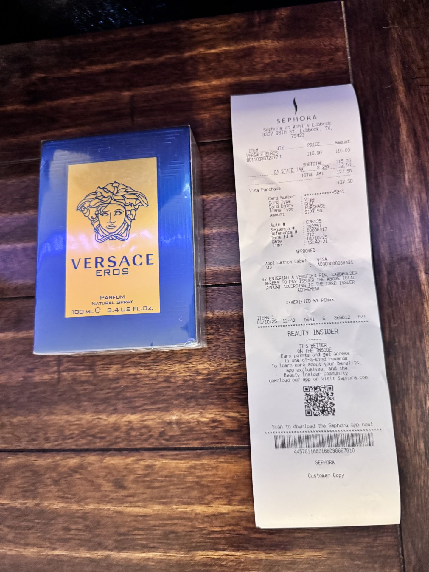 Versace Euros !PHYSICAL RECEIPT!
