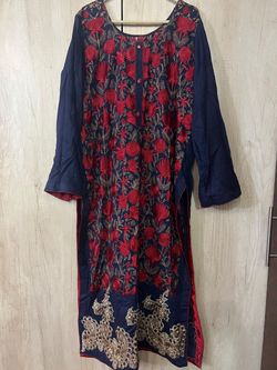 Women’s black and multi colored XXL size 3 pieces Chafoon Dopata