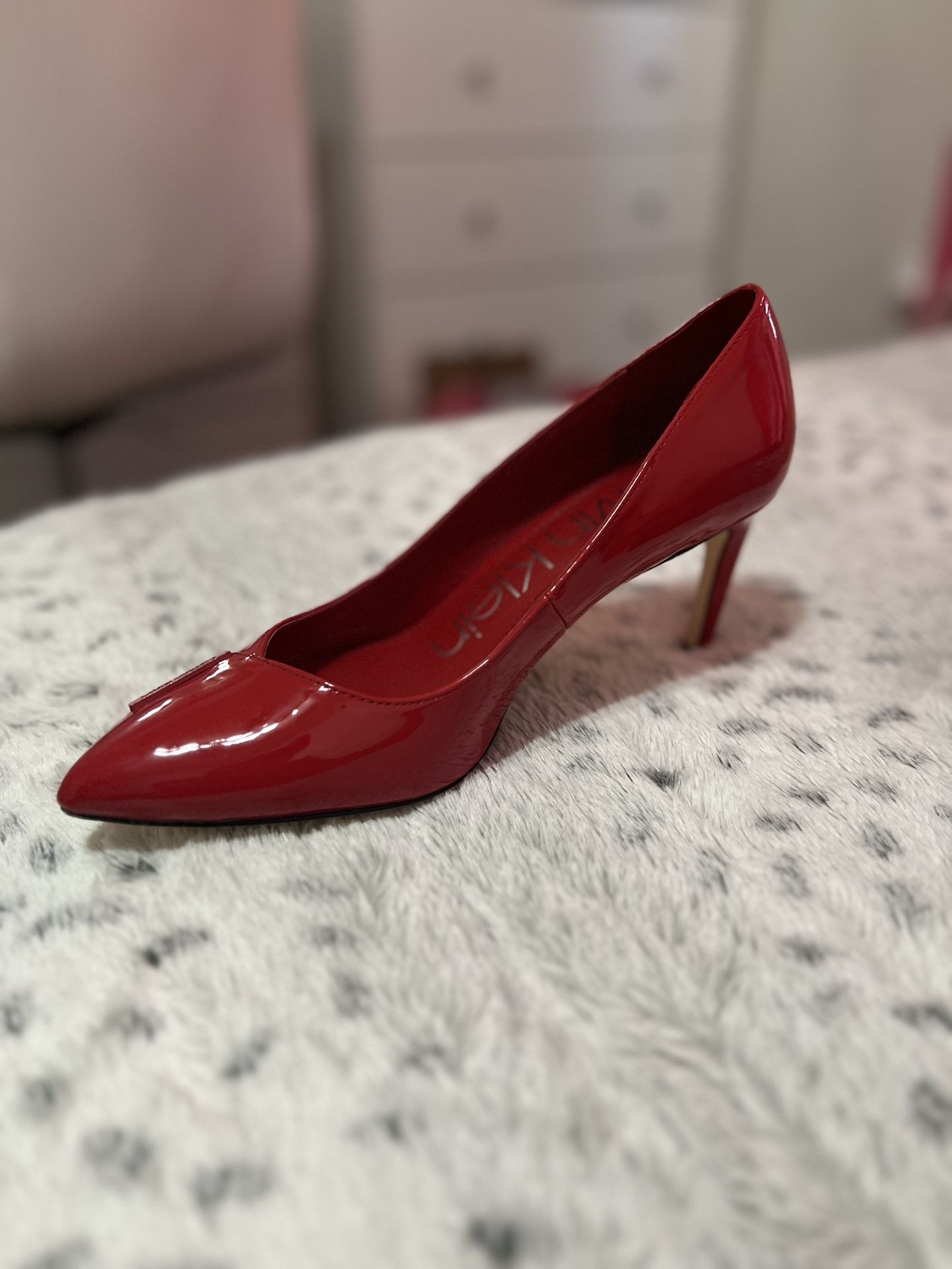 Red Calvin Klein Heels