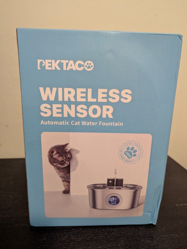 Pektaco Wireless Sensor Automatic Cat Water Fountain