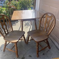 Dining Table/Extendable Drop Leaf Folding Real Wood Desk 