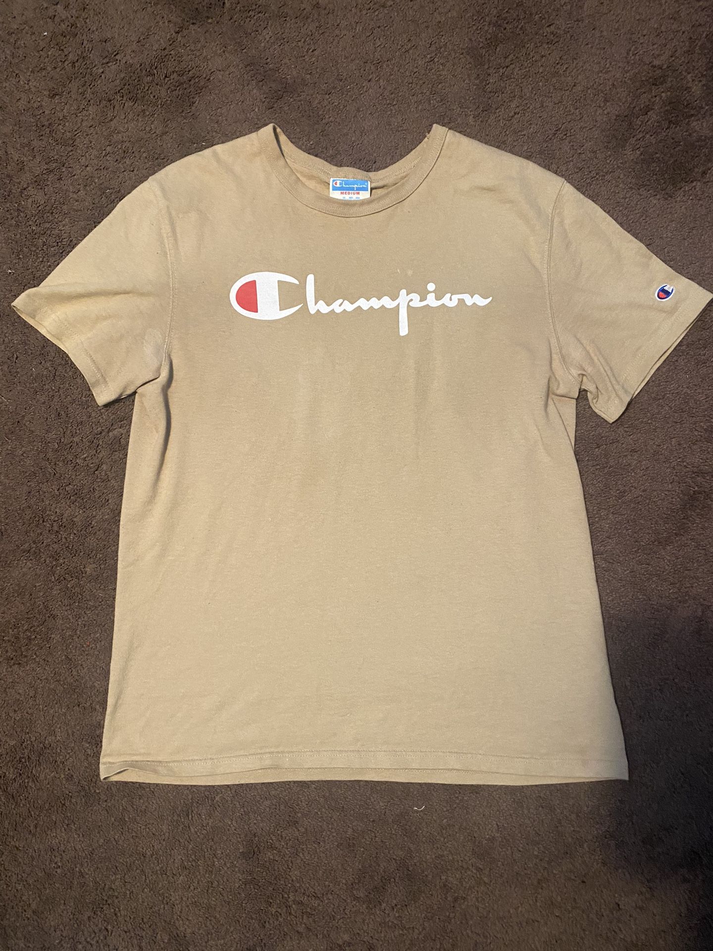 Beige Champion Tee (barely Worn)