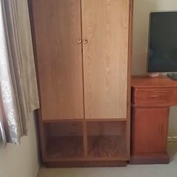 Wood closet Cabinet Or garage storage