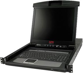 APC AP5808 17" Rack LCD Console with Integrated 8 Port Analog KVM Switch