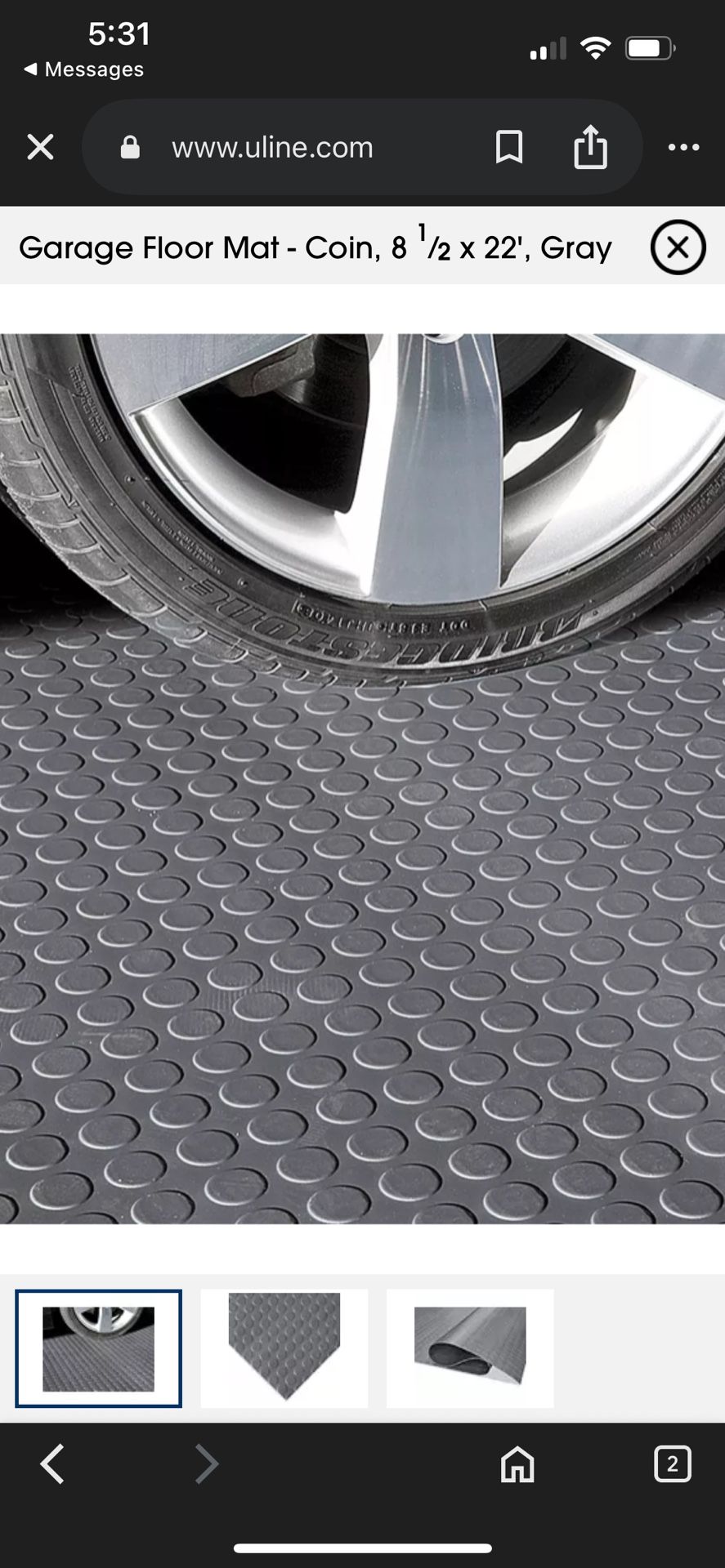 Garage Flooring 3 Rolls Available 