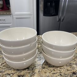 Set Of 7 Ceramic Bowls 